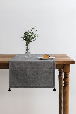 Camino de mesa - Gris - 50 x 150 cm - Gris