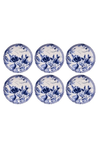 6 platos de cerámica - 25,5 cm