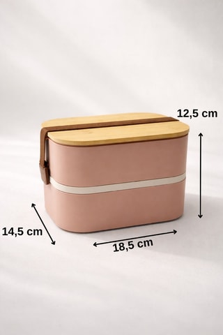 Fiambrera de acero inoxidable - 14,5 x 18,5 x 12,5 cm