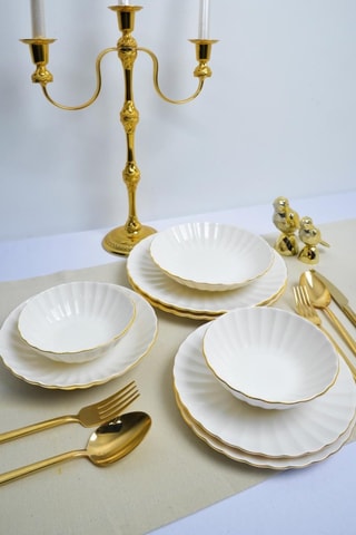 Vajilla de porcelana - 24 piezas