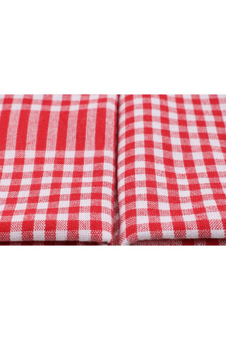 10 paños - Rojo y blanco - 45 x 65 cm - Blanco y rojo