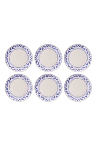 6 platos llanos de cerámica - 25,5 cm