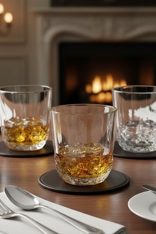 6 vasos para whisky de cristal - 32 cl