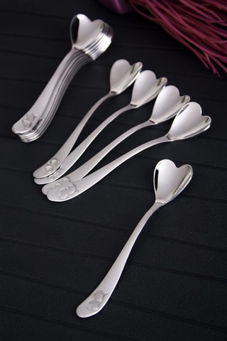 6 cucharas de acero inoxidable 11 cm