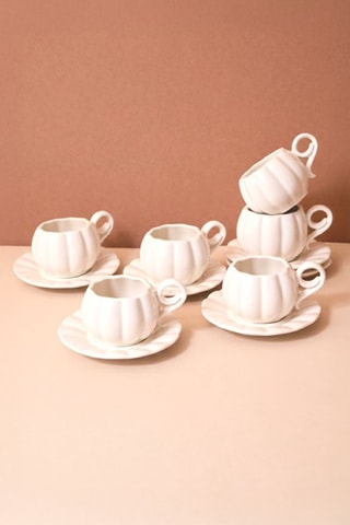Juego de café de porcelana - 12 piezas