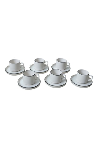 Juego de té de gres cerámico - 6 personas