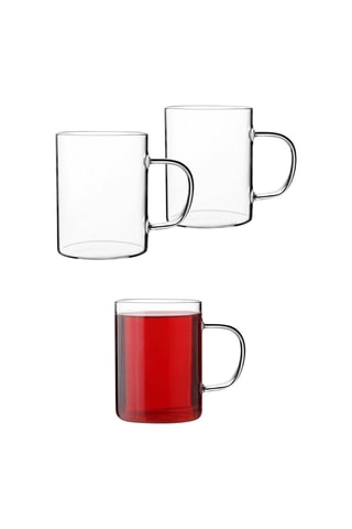 6 vasos de vidrio de borosilicato - 200 ml