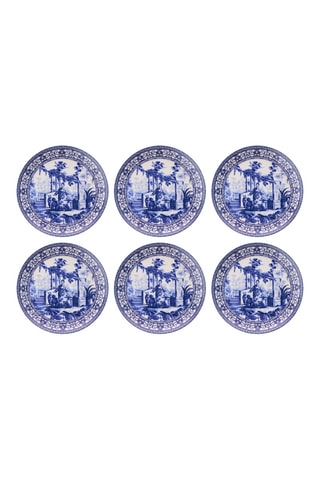 6 platos llanos de cerámica - 25,5 cm