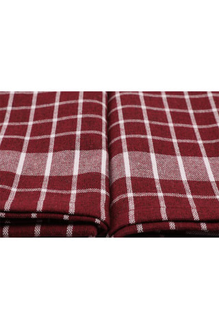 10 paños  - Burdeos y gris - Rojo