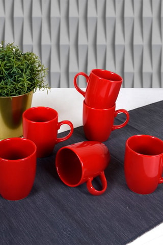 6 tazas de cerámica 30 cl