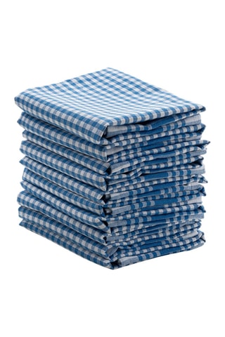 10 paños - Azul y blanco - Blanco y azul
