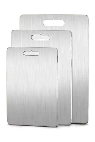 3 tablas para cortar de acero inoxidable 3Pascel