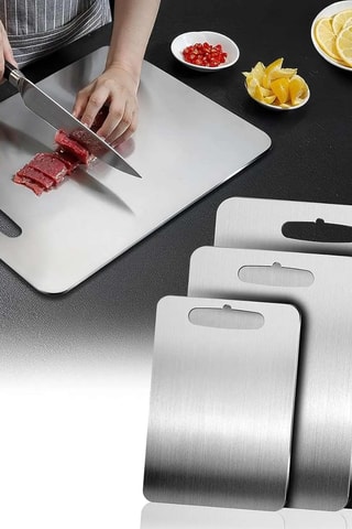 3 tablas para cortar de acero inoxidable 3Pascel