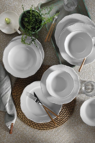 Vajilla de porcelana - 18 piezas