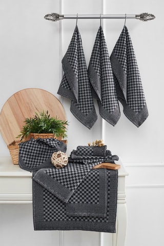 10 paños - Gris - 40 x 60 cm - Antracita