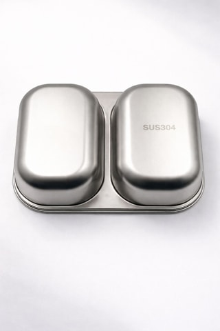 Fiambrera de acero inoxidable - 14,5 x 18,5 x 12,5 cm