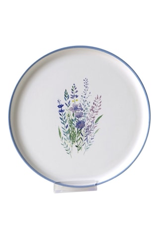 6 platos llanos de gres - 22 cm