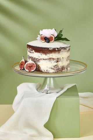 Expositor de repostería de cristal - 28 cm