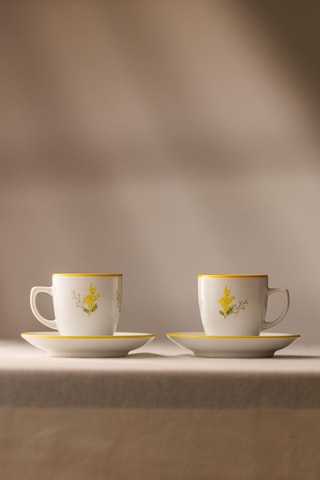 Juego de café de cerámica Mmimoza - 4 piezas