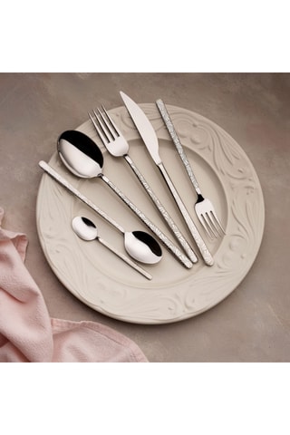 Cubertería de acero inoxidable Allegra Silverleaf - 36 piezas