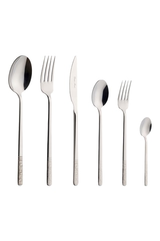 Cubertería de acero inoxidable Allegra Silverflower - 36 piezas