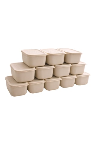 12 fiambreras Cream - 28 cl