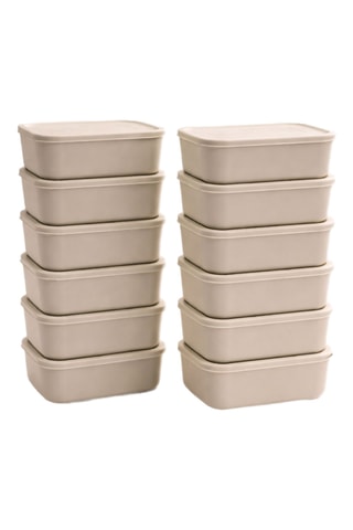 12 fiambreras Cream - 28 cl
