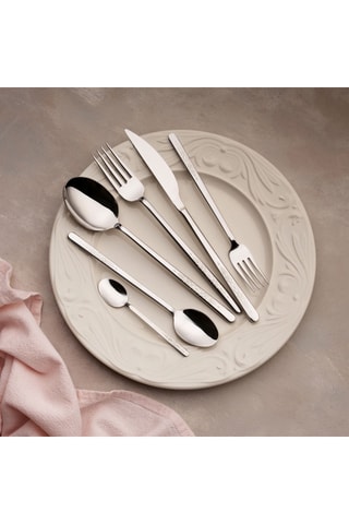 Cubertería de acero inoxidable Allegra Silverflame - 36 piezas
