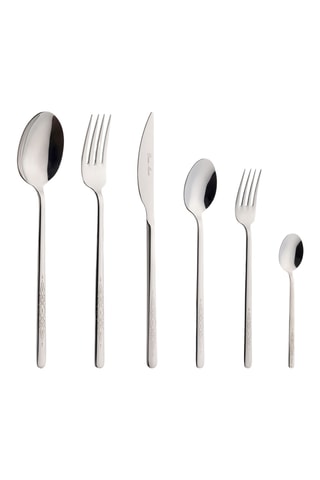 Cubertería de acero inoxidable Allegra Silverflame - 36 piezas