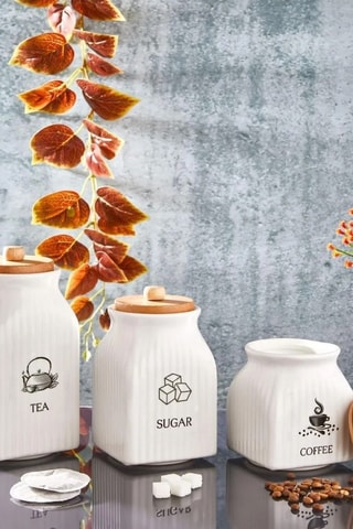 3 tarros de cerámica Jar Set