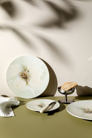 4 platos de postre de porcelana Lenta - 15 cm