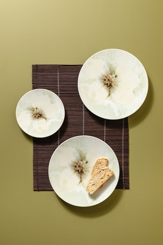 4 platos de postre de porcelana Lenta - 15 cm