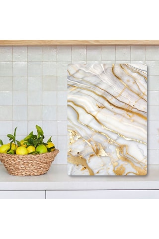 Tabla para cortar de vidrio templado y silicona - 30 x 40 cm