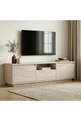 Meuble TV 3 abattants - 160 x 42 x 29,5 cm