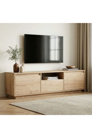 Meuble TV 3 abattants Sentinel - 160 x 42 x 37 cm