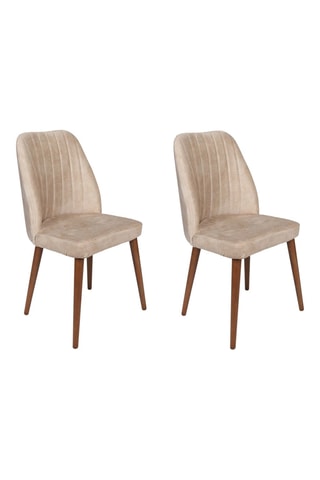 2 chaises en bois de charme Alfa - 50 x 90 x 49 cm