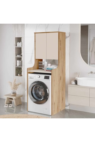 Meuble de salle de bain 2 portes - 84,8 x 181 x 61 cm