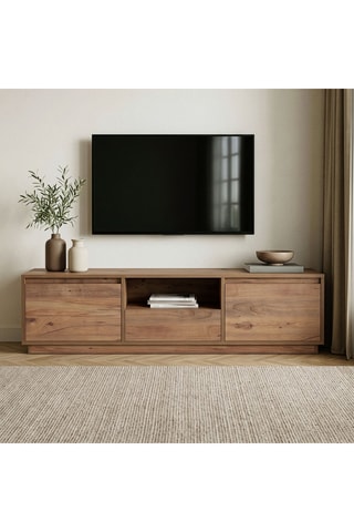 Meuble TV 3 abattants - 160 x 42 x 37 cm