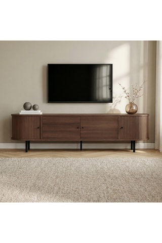 Meuble TV 4 portes  - 180 x 47 x 40 cm