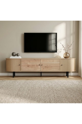 Meuble TV 4 portes  - 180 x 47 x 40 cm