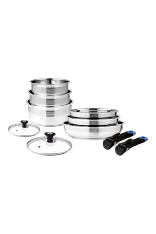 Batería de cocina de acero inoxidable - 10 piezas