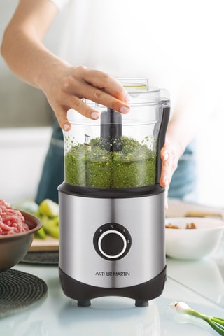 Robot de cocina - 300 W - 2 velocidades - Negro