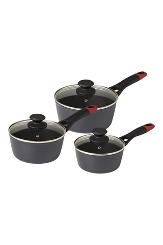 3 casseruole con coperchi Optima - 16/18/20 cm - 1,2/1,6/2,3 l
