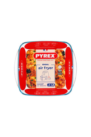 Pirofila quadrata in vetro borosilicato Pyrex® per air fryer - 25 x 22cm