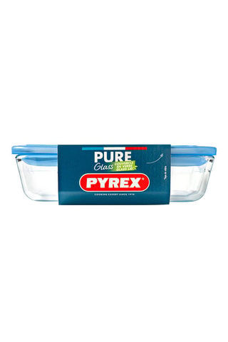 Contenitore salvafreschezza rettangolare in vetro borosilicato Pure Glass - 80 cl