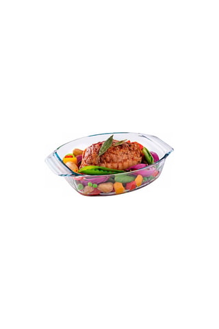 Pirofila ovale in vetro borosilicato con griglia Irrésistible - 39 x 27 cm