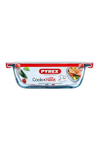 Contenitore salvafreschezza quadrato in vetro borosilicato Cook & Heat - 2,2 l