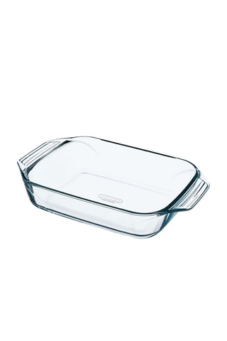3 pirofile in vetro borosilicato - 31 x 20 - 35 x 23 e 39 x 25 cm