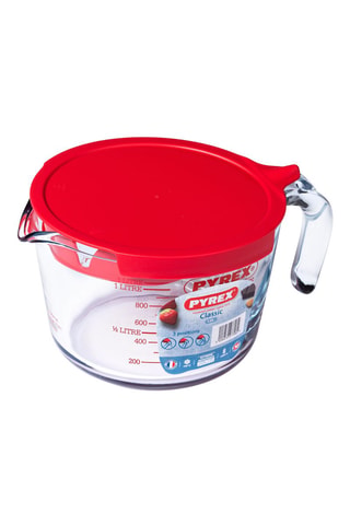 Caraffa graduata in vetro borosilicato con coperchio Classic - 1 l
