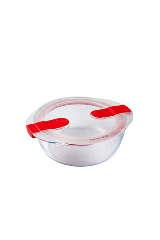 3 x Contenitore salvafreschezza rotondo in vetro borosilicato Cook & Heat - 1,1 l